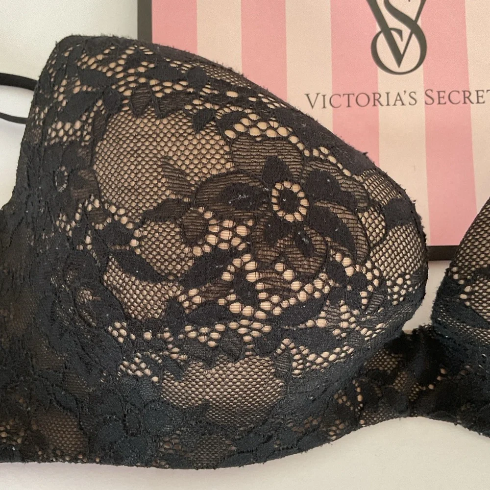 Victorias Secret Angels Secret Embrace Black Bra size 36B - Picture 3 of 11